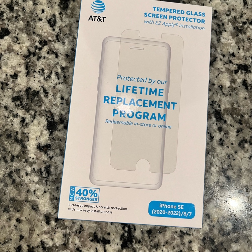 Clear Screen Protector for iPhone SE (2020-2022 8/7) with Easy Installation